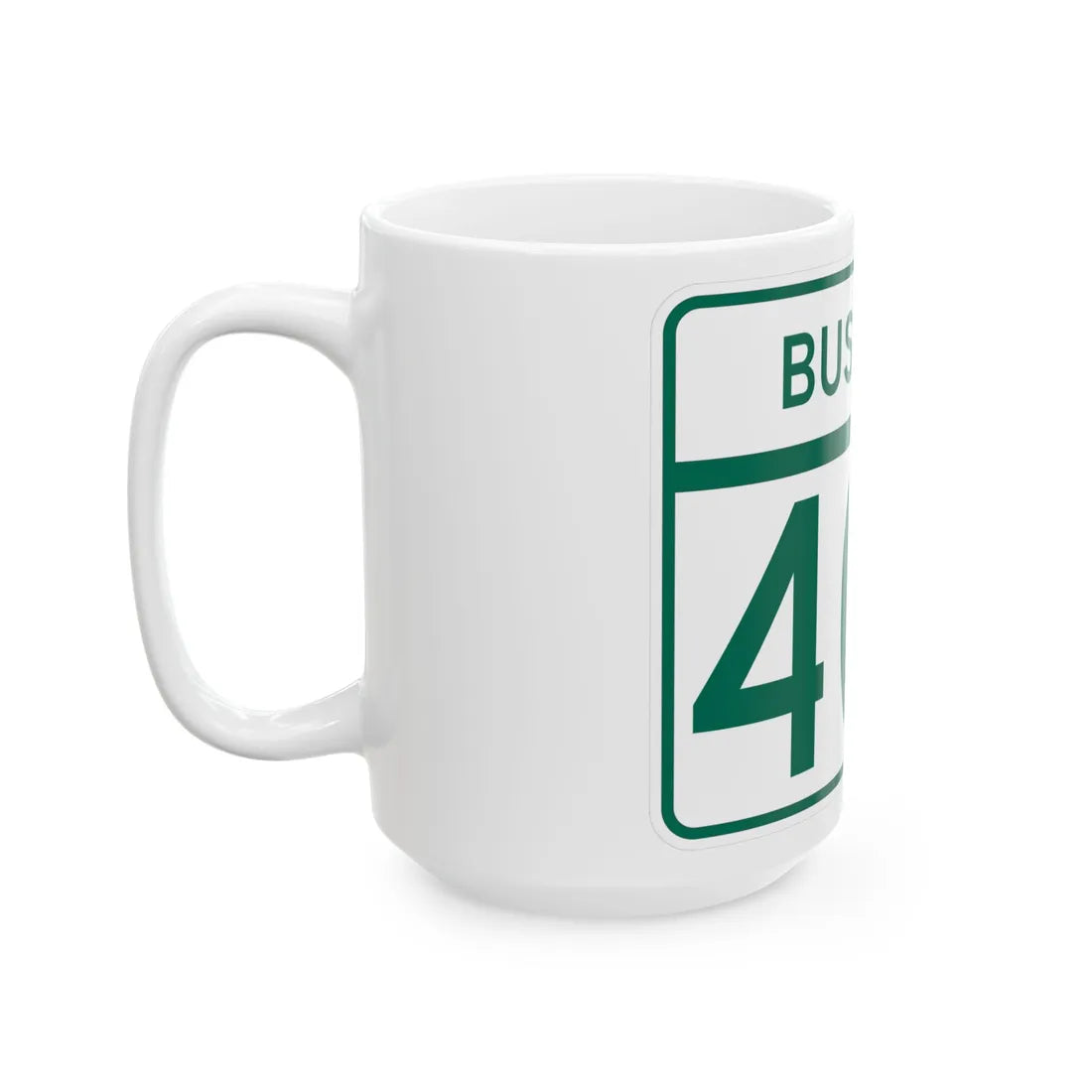 MD Route 404 Business (Maryland) (Road Sign) White Coffee Mug - Go Mug Yourself