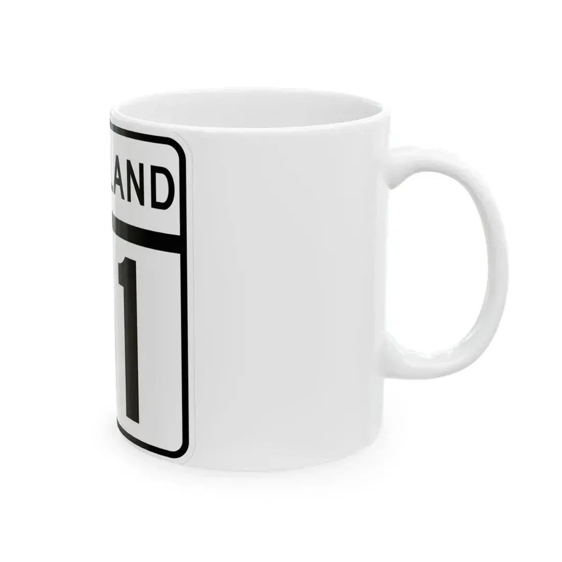 MD Route 41 (Maryland) (Road Sign) White Coffee Mug - Go Mug Yourself