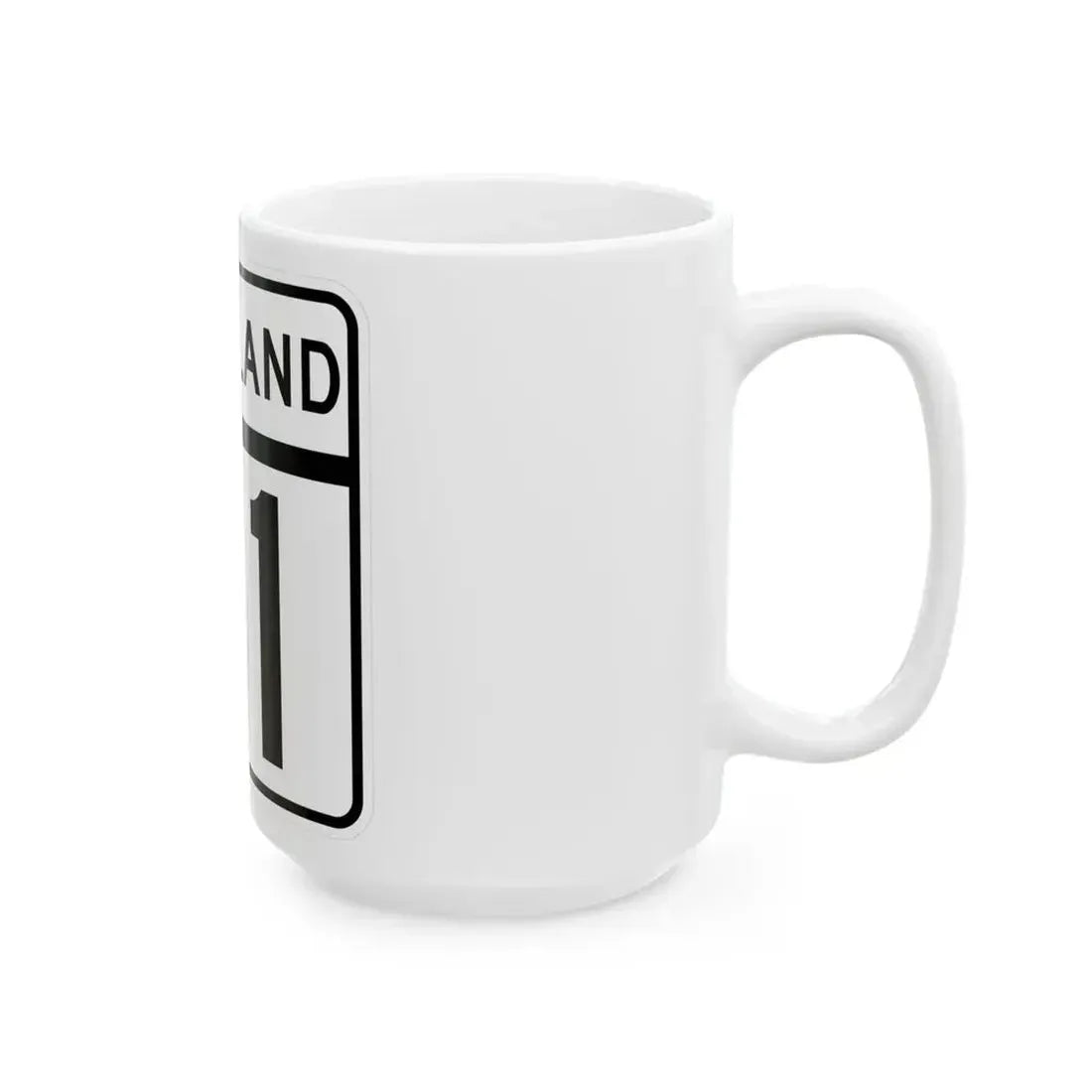 MD Route 41 (Maryland) (Road Sign) White Coffee Mug - Go Mug Yourself