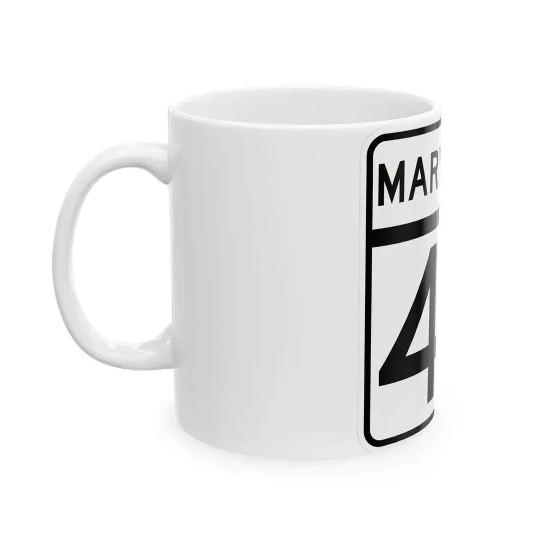 MD Route 43 (Maryland) (Road Sign) White Coffee Mug - Go Mug Yourself