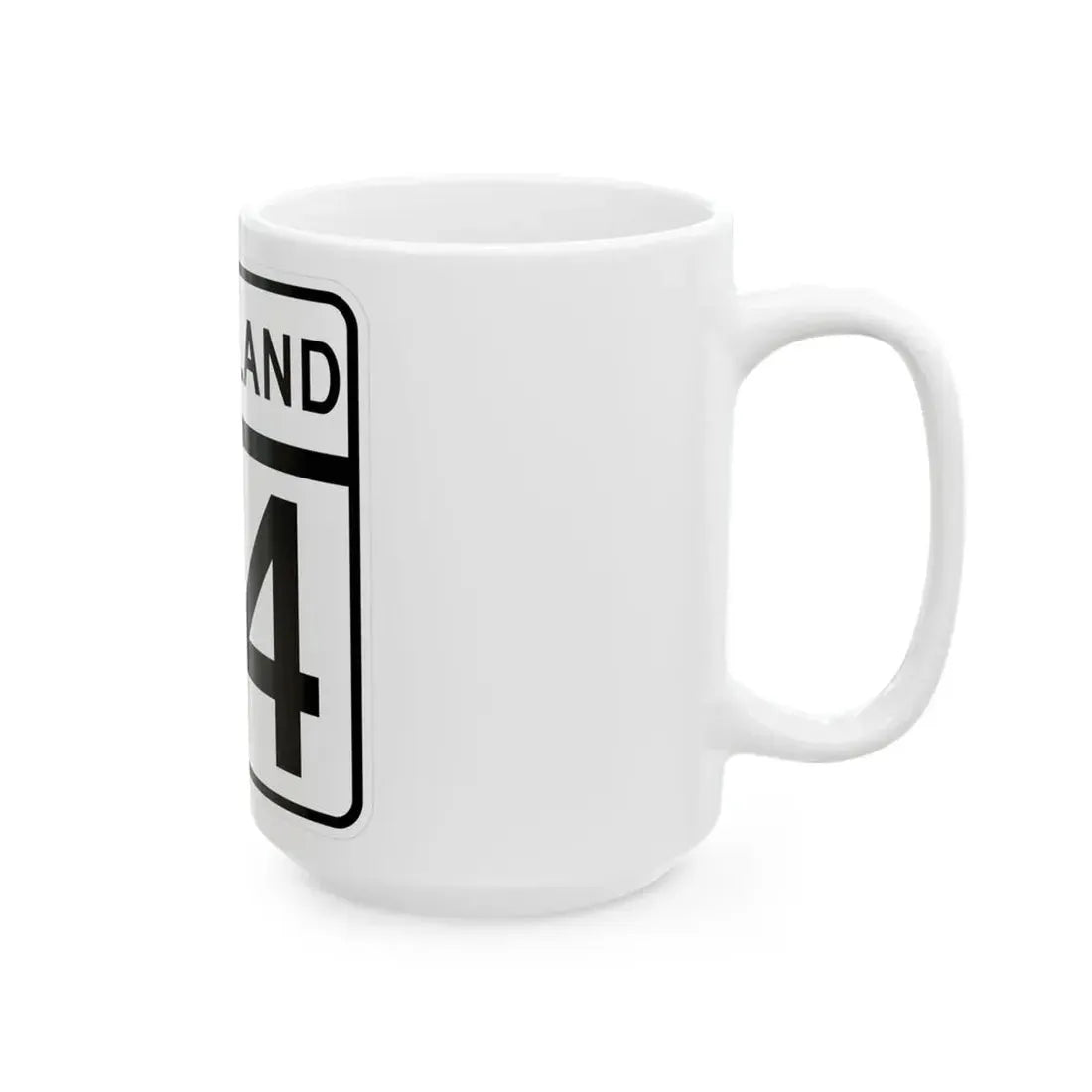 MD Route 44 (Maryland) (Road Sign) White Coffee Mug - Go Mug Yourself