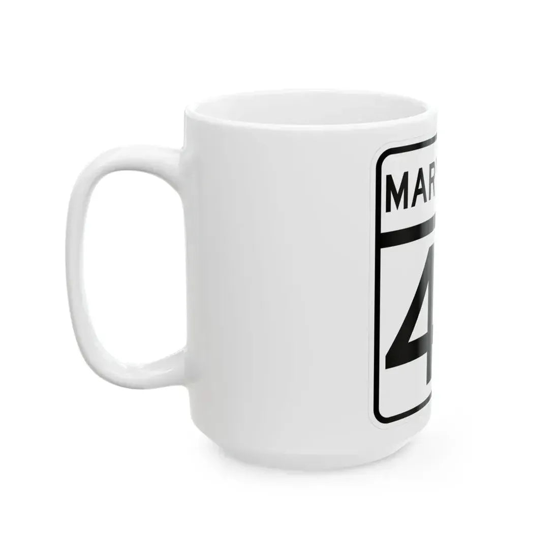 MD Route 49 (Maryland) (Road Sign) White Coffee Mug - Go Mug Yourself