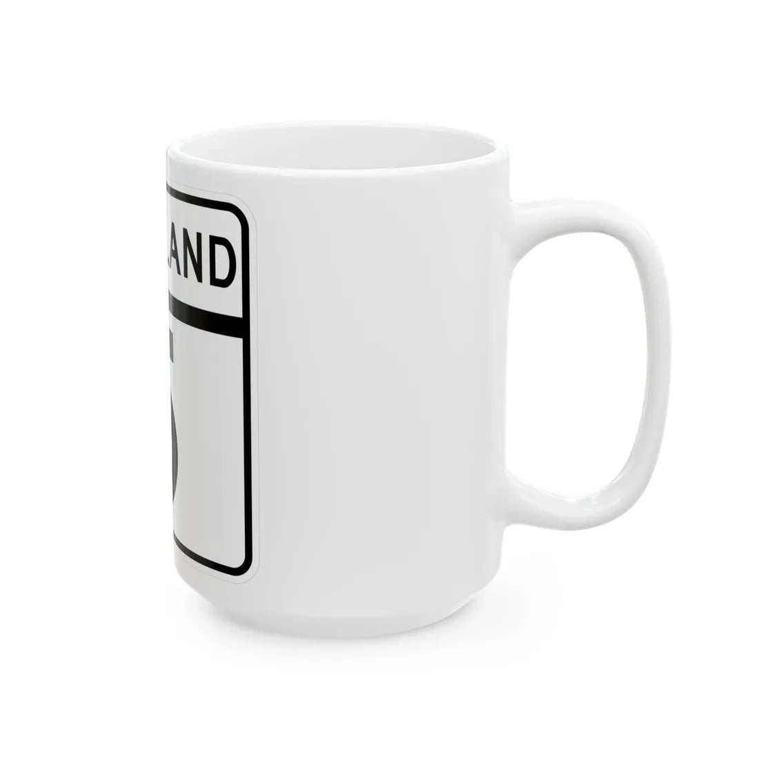 MD Route 5 (Maryland) (Road Sign) White Coffee Mug - Go Mug Yourself
