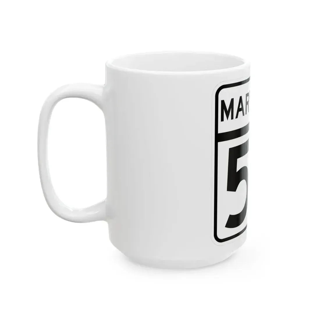 MD Route 50 (Maryland) (Road Sign) White Coffee Mug - Go Mug Yourself