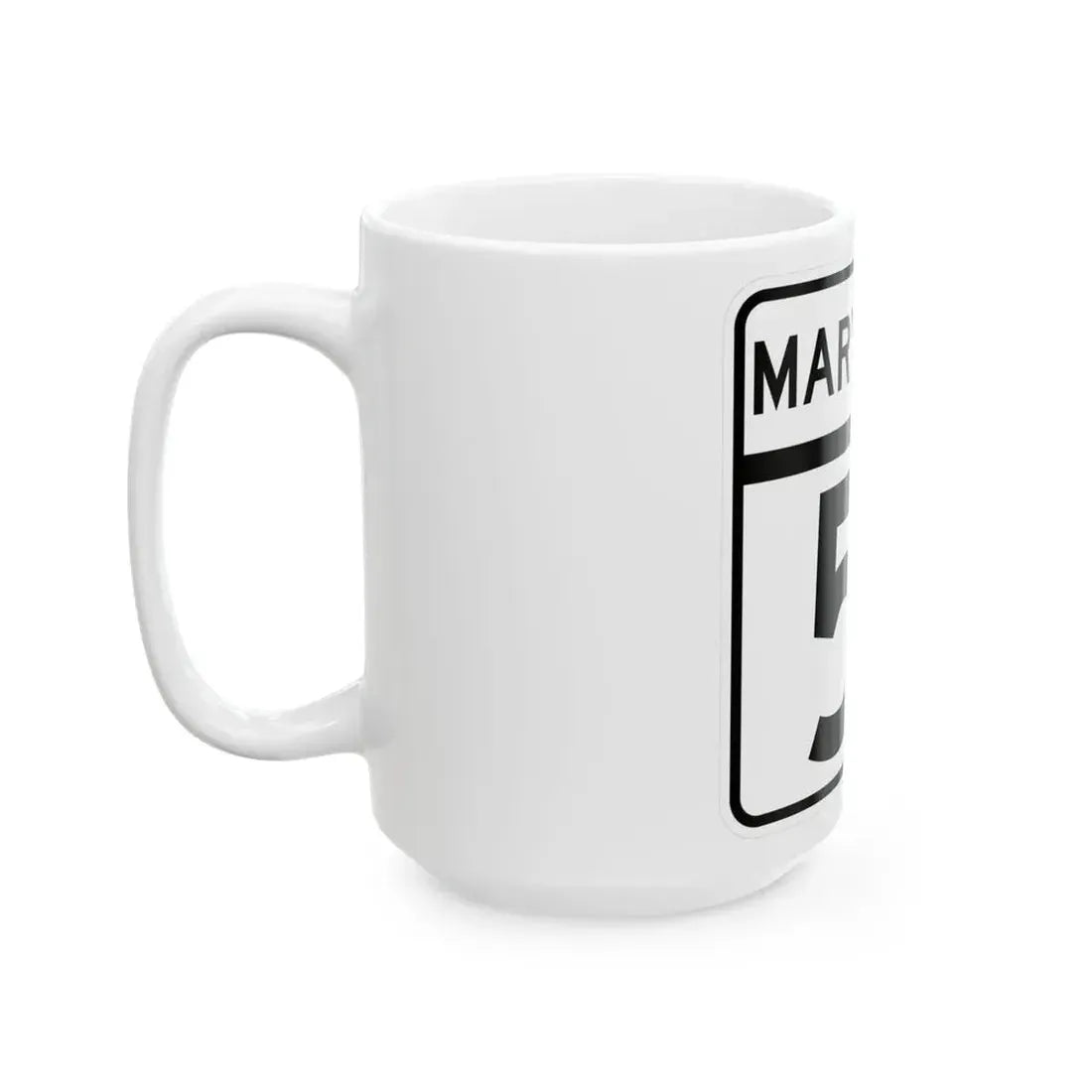MD Route 51 (Maryland) (Road Sign) White Coffee Mug - Go Mug Yourself