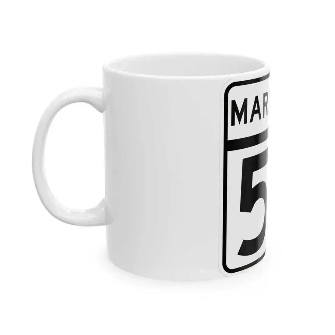MD Route 52 (Maryland) (Road Sign) White Coffee Mug - Go Mug Yourself