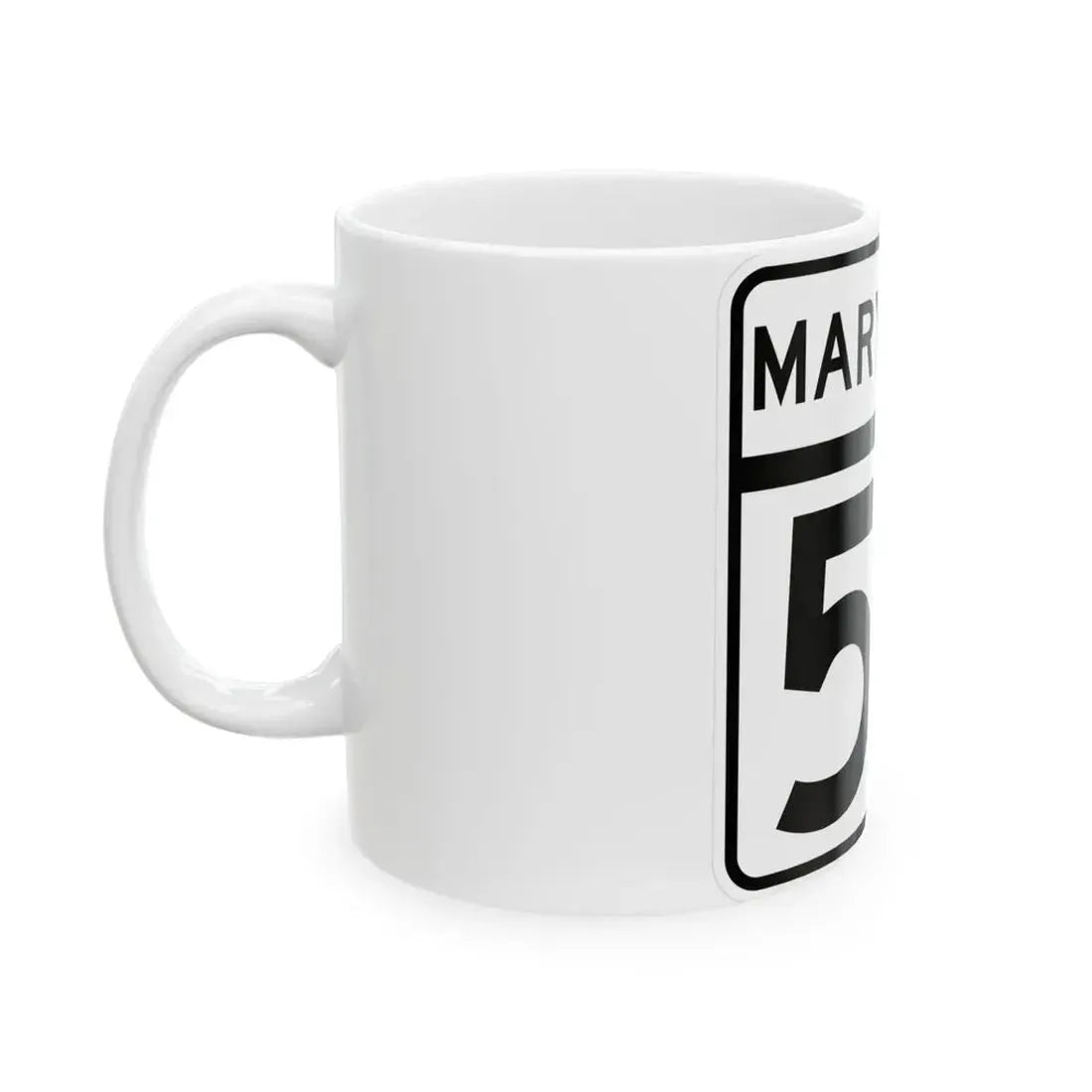 MD Route 53 (Maryland) (Road Sign) White Coffee Mug - Go Mug Yourself