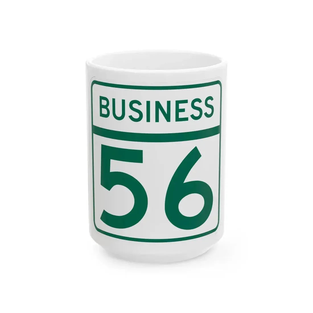 MD Route 56 Business (Maryland) (Road Sign) White Coffee Mug 15oz - Go Mug Yourself