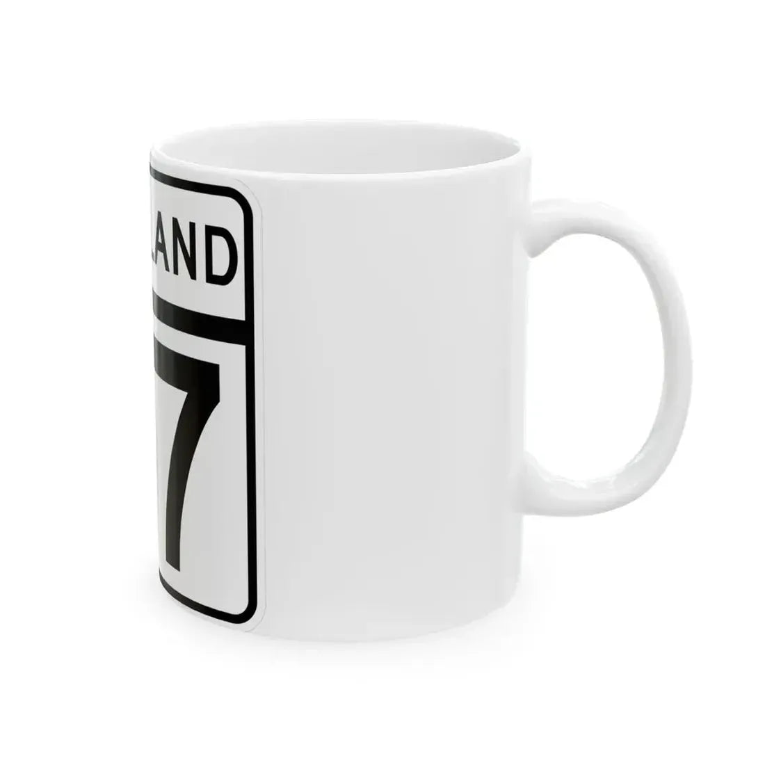 MD Route 57 (Maryland) (Road Sign) White Coffee Mug - Go Mug Yourself