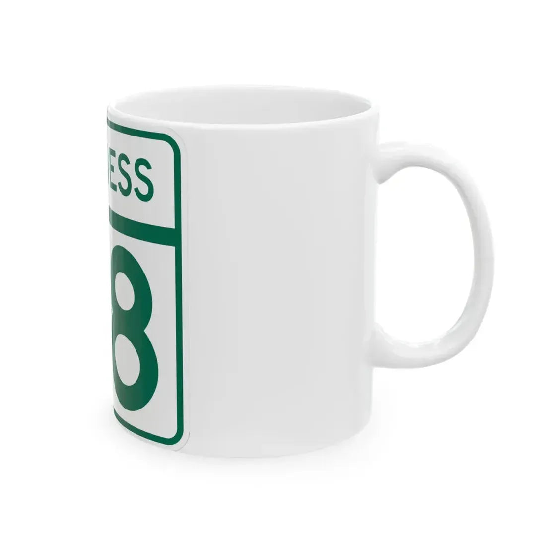 MD Route 58 Business (Maryland) (Road Sign) White Coffee Mug - Go Mug Yourself
