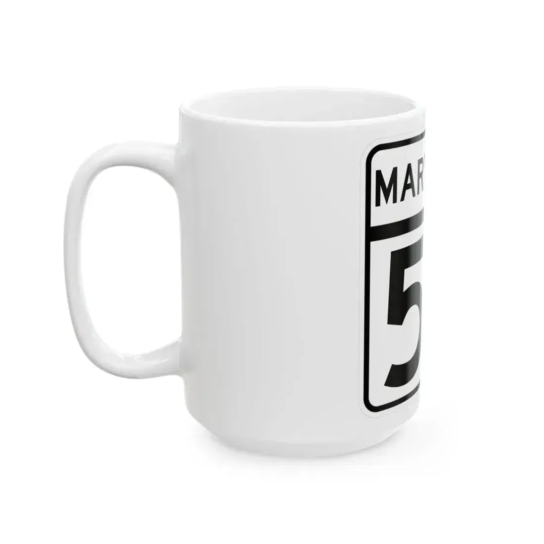 MD Route 58 (Maryland) (Road Sign) White Coffee Mug - Go Mug Yourself
