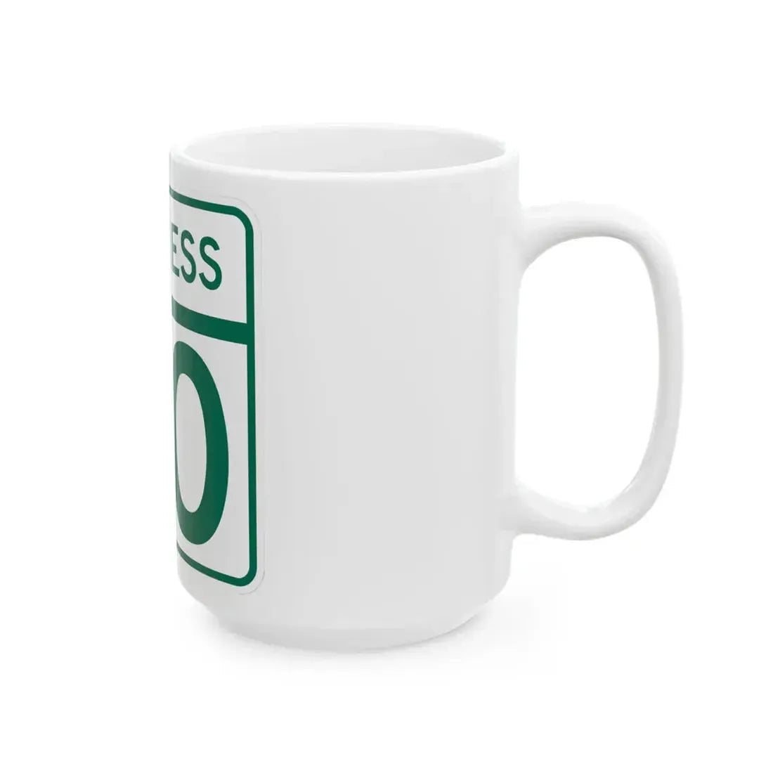 MD Route 60 Business (Maryland) (Road Sign) White Coffee Mug - Go Mug Yourself
