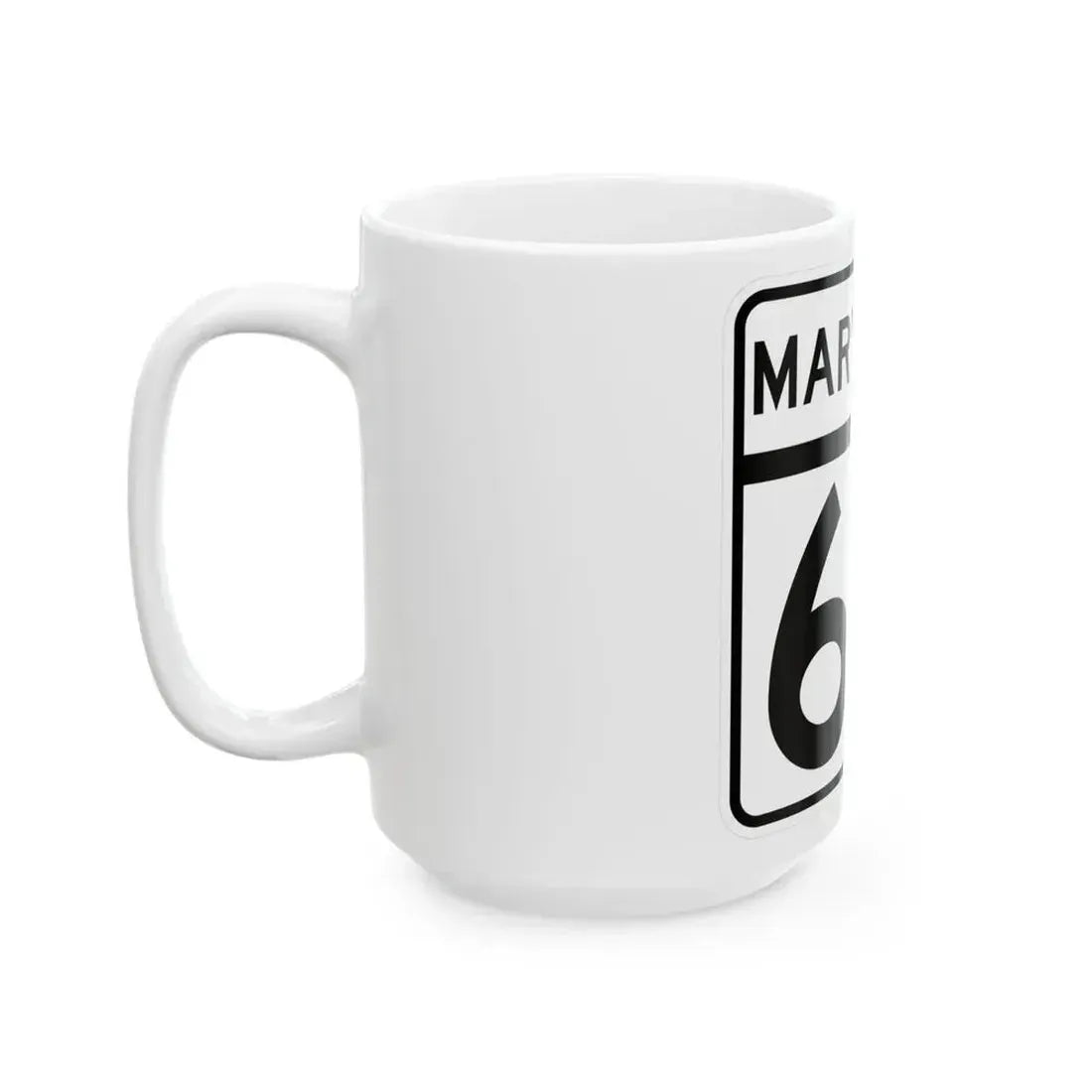 MD Route 60 (Maryland) (Road Sign) White Coffee Mug - Go Mug Yourself