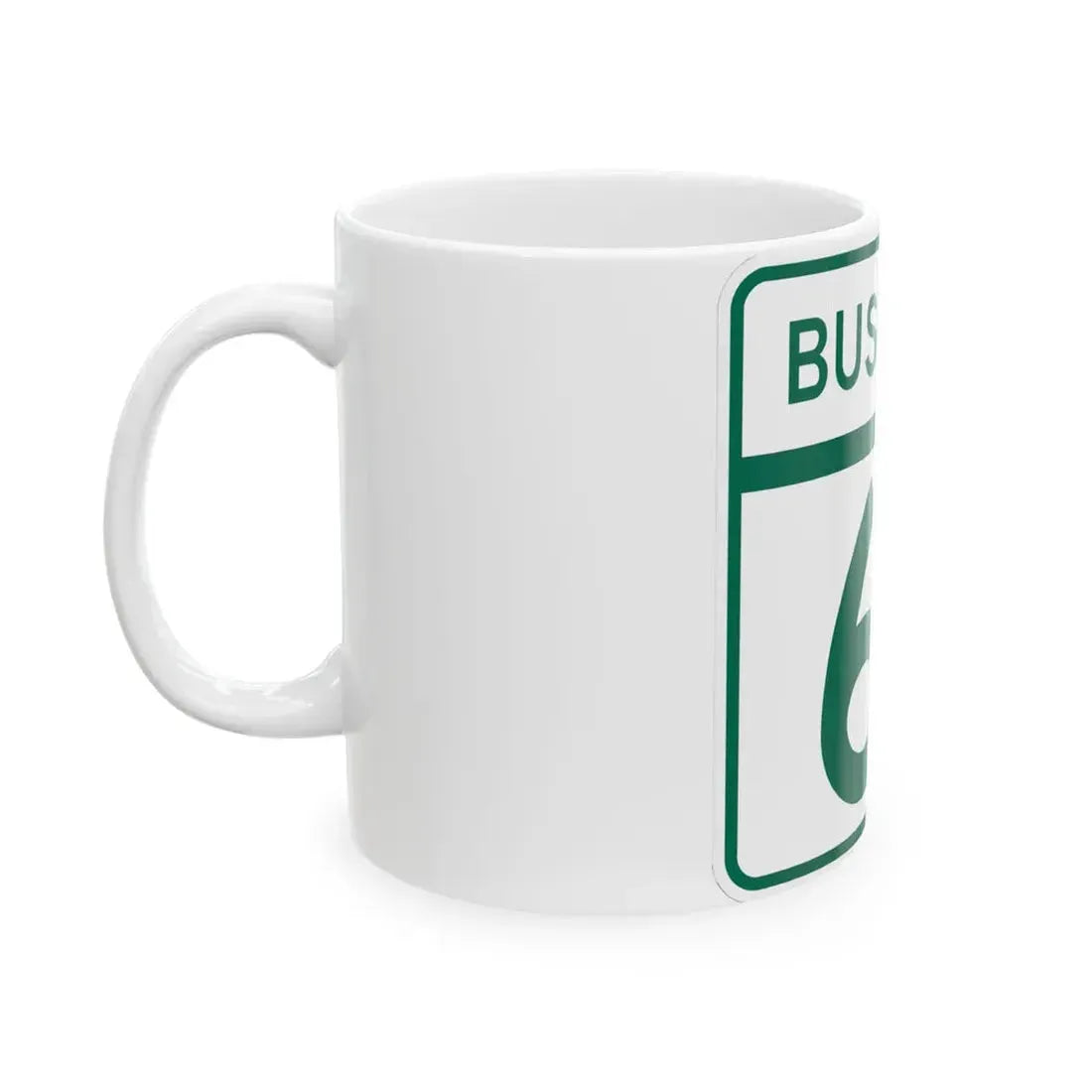 MD Route 61 Business (Maryland) (Road Sign) White Coffee Mug - Go Mug Yourself