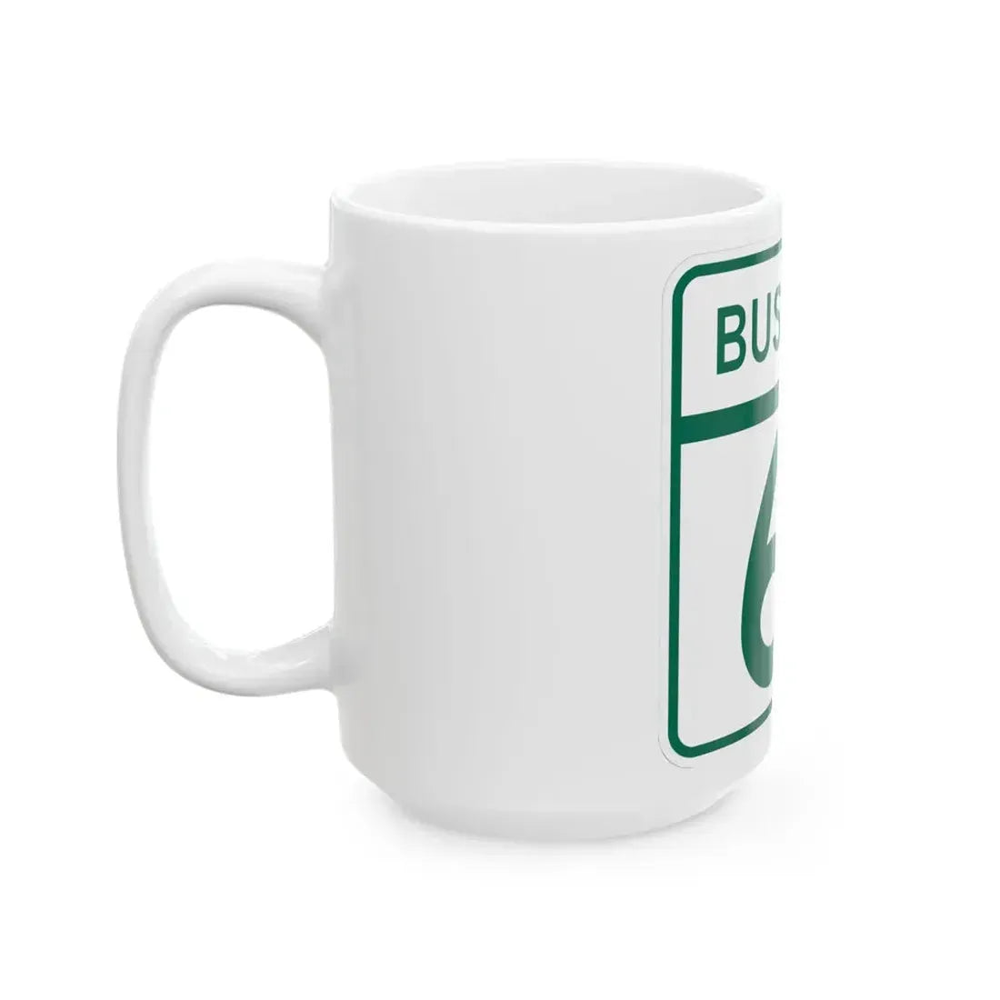 MD Route 61 Business (Maryland) (Road Sign) White Coffee Mug - Go Mug Yourself