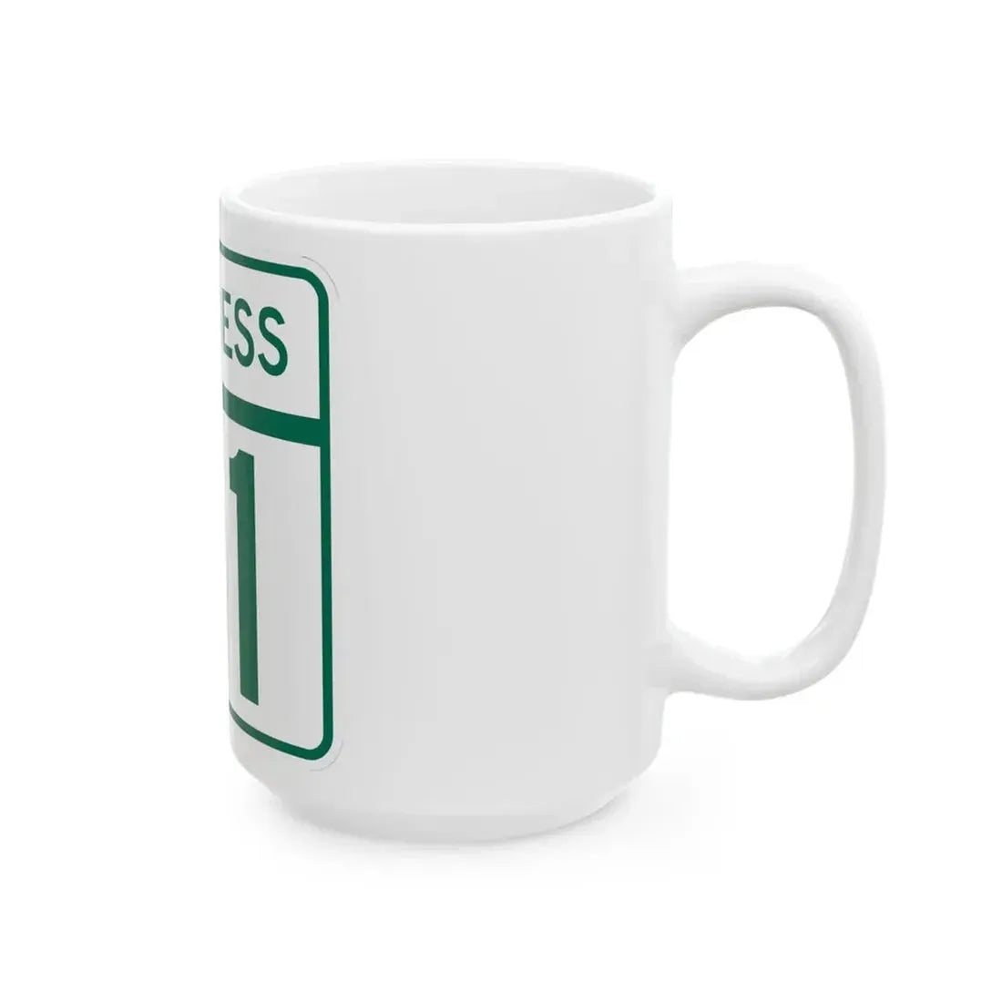 MD Route 61 Business (Maryland) (Road Sign) White Coffee Mug - Go Mug Yourself