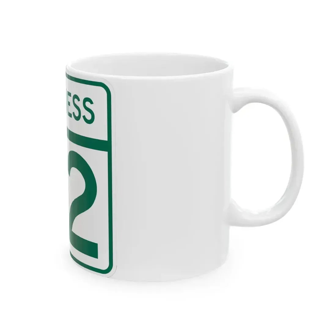 MD Route 62 Business (Maryland) (Road Sign) White Coffee Mug - Go Mug Yourself