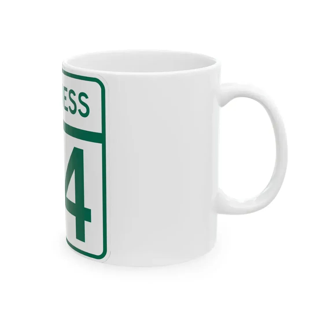 MD Route 64 Business (Maryland) (Road Sign) White Coffee Mug - Go Mug Yourself