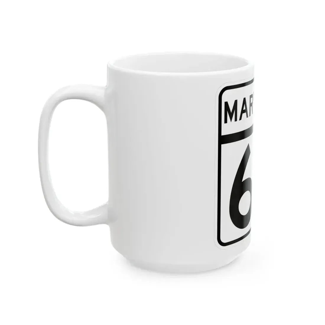 MD Route 64 (Maryland) (Road Sign) White Coffee Mug - Go Mug Yourself