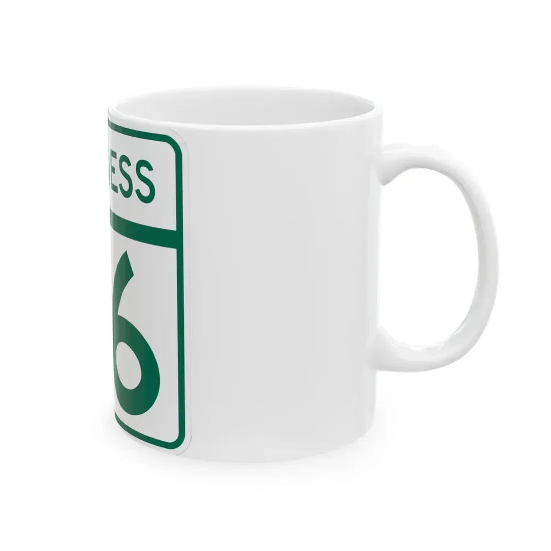 MD Route 66 Business (Maryland) (Road Sign) White Coffee Mug - Go Mug Yourself