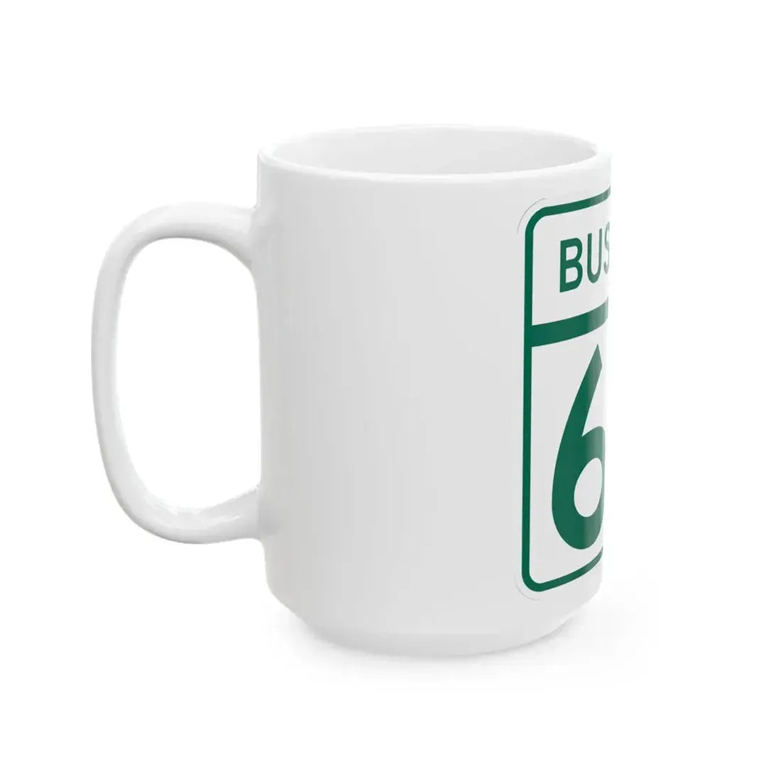 MD Route 66 Business (Maryland) (Road Sign) White Coffee Mug - Go Mug Yourself