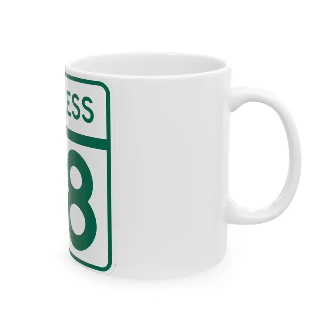 MD Route 68 Business (Maryland) (Road Sign) White Coffee Mug - Go Mug Yourself
