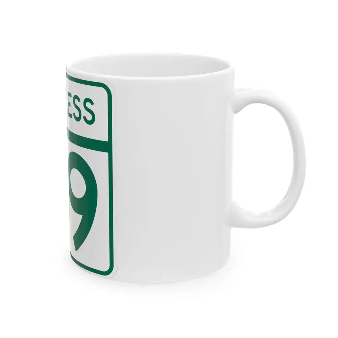 MD Route 69 Business (Maryland) (Road Sign) White Coffee Mug - Go Mug Yourself