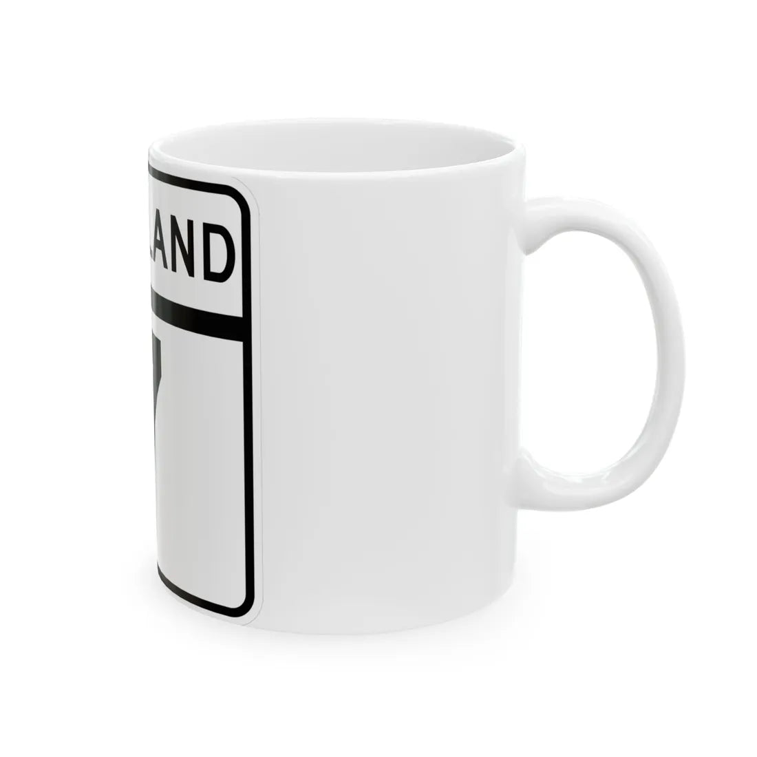 MD Route 7 (Maryland) (Road Sign) White Coffee Mug - Go Mug Yourself