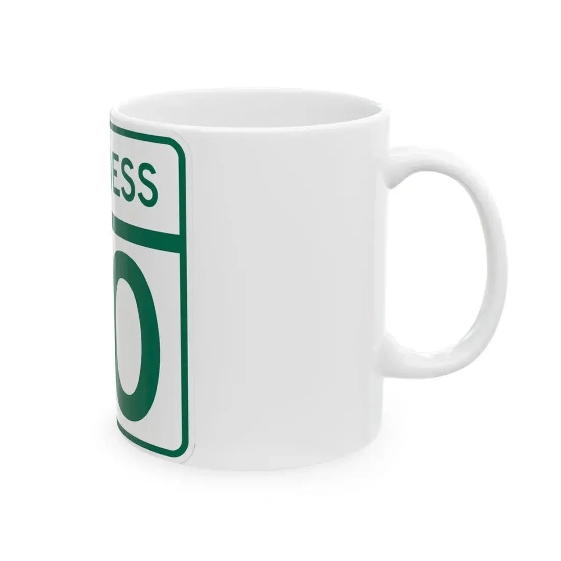MD Route 70 Business (Maryland) (Road Sign) White Coffee Mug - Go Mug Yourself