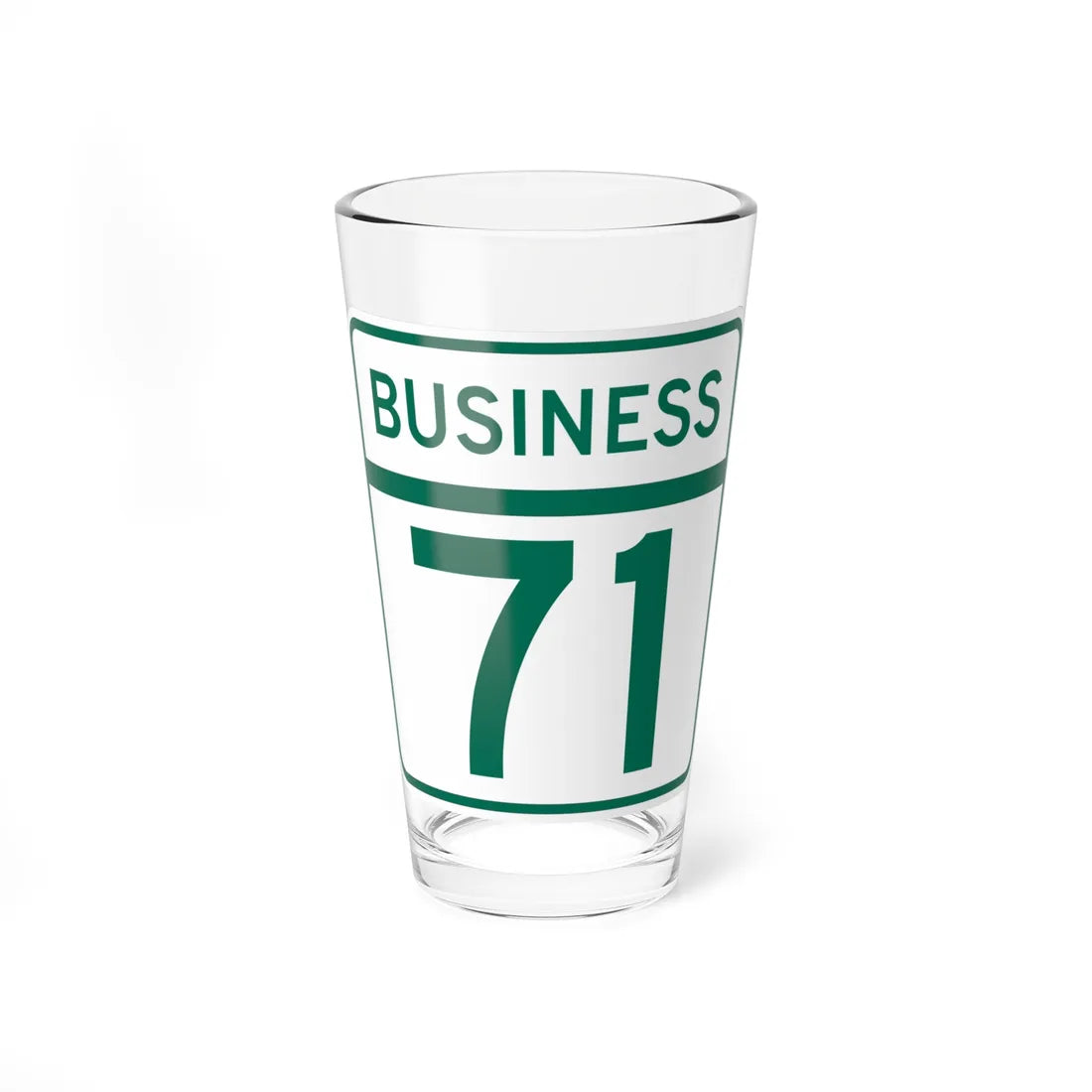 MD Route 71 Business (Maryland) (Road Sign) Pint Glass 16oz - Go Mug Yourself