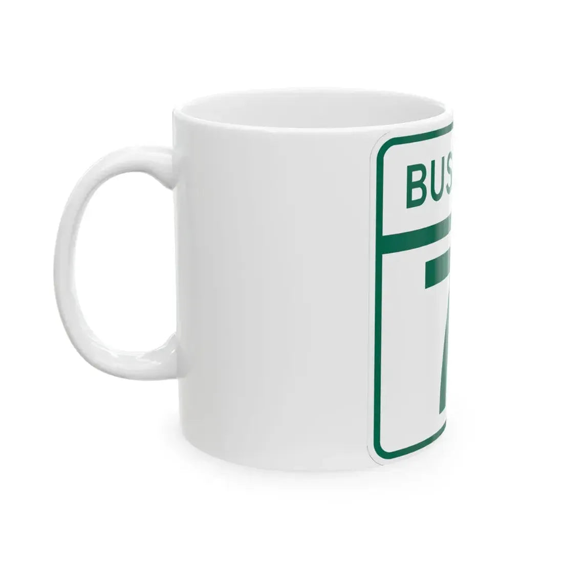 MD Route 71 Business (Maryland) (Road Sign) White Coffee Mug - Go Mug Yourself