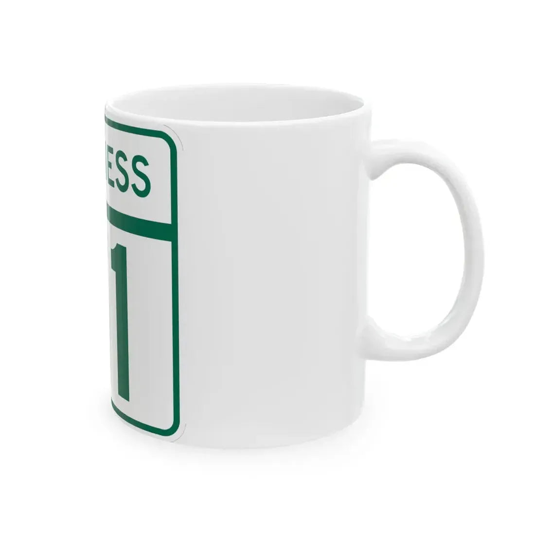 MD Route 71 Business (Maryland) (Road Sign) White Coffee Mug - Go Mug Yourself