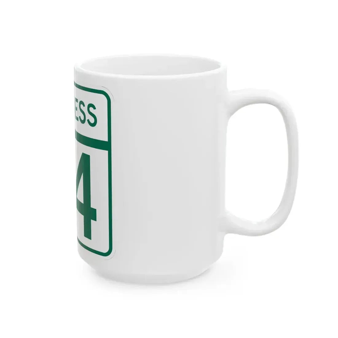 MD Route 74 Business (Maryland) (Road Sign) White Coffee Mug - Go Mug Yourself