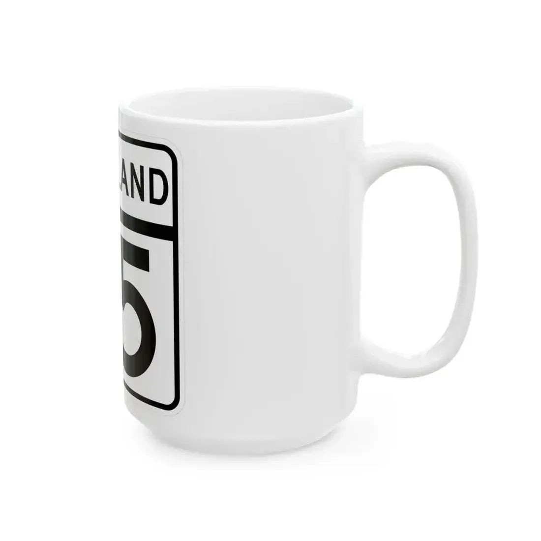 MD Route 75 (Maryland) (Road Sign) White Coffee Mug - Go Mug Yourself