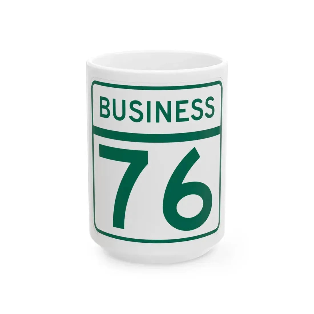 MD Route 76 Business (Maryland) (Road Sign) White Coffee Mug 15oz - Go Mug Yourself