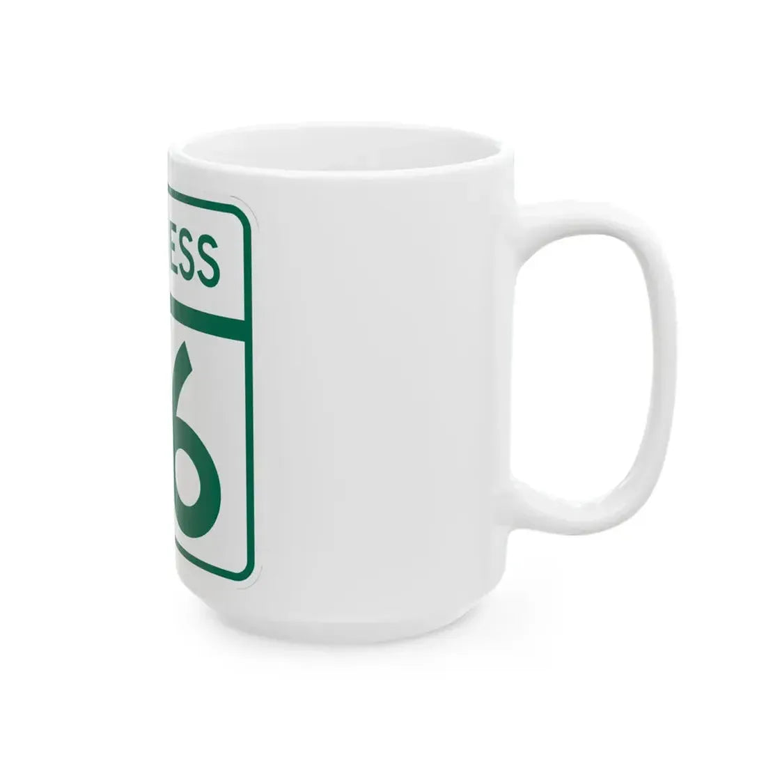 MD Route 76 Business (Maryland) (Road Sign) White Coffee Mug - Go Mug Yourself