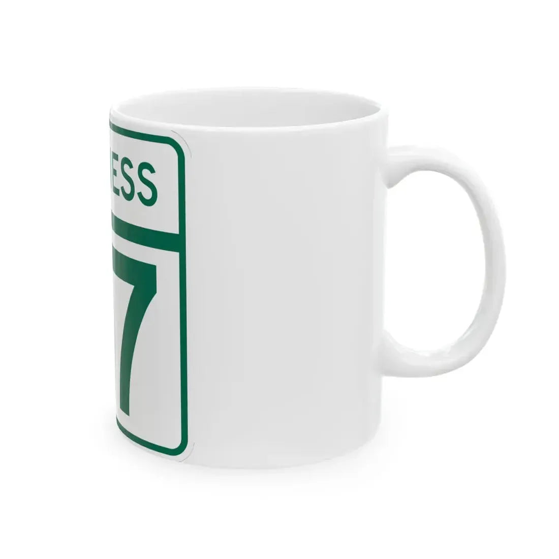 MD Route 77 Business (Maryland) (Road Sign) White Coffee Mug - Go Mug Yourself