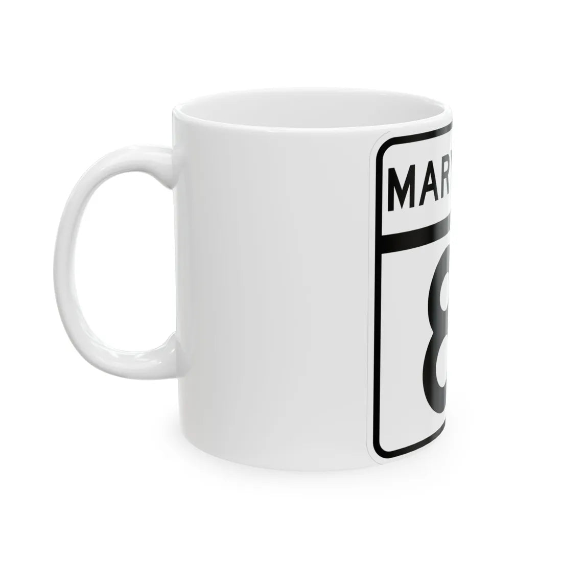 MD Route 81 (Maryland) (Road Sign) White Coffee Mug - Go Mug Yourself