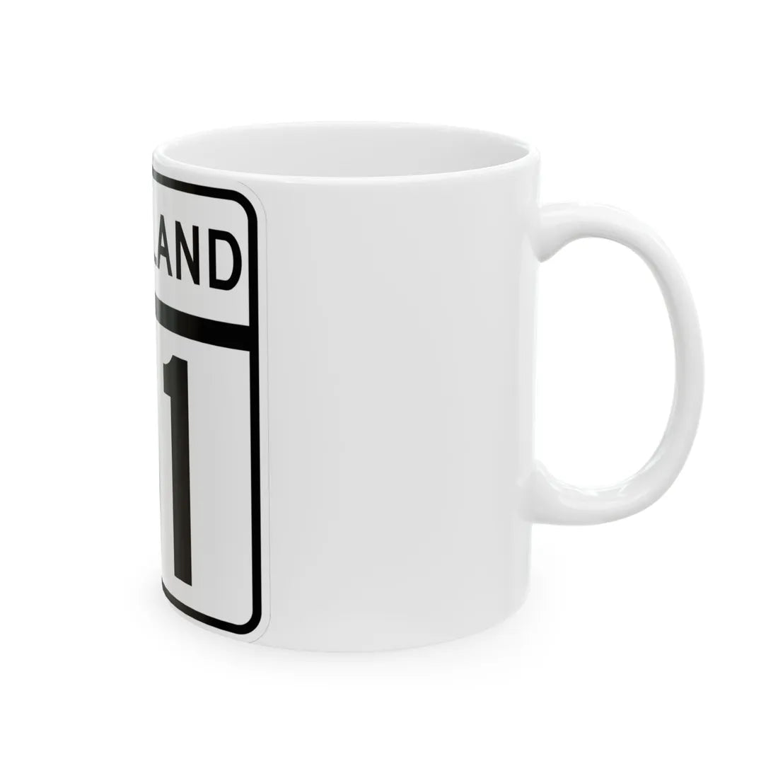 MD Route 81 (Maryland) (Road Sign) White Coffee Mug - Go Mug Yourself