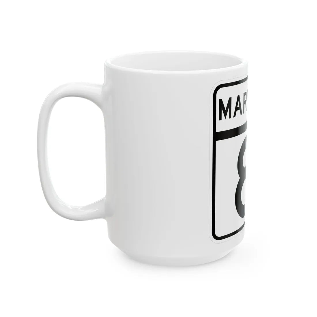 MD Route 81 (Maryland) (Road Sign) White Coffee Mug - Go Mug Yourself