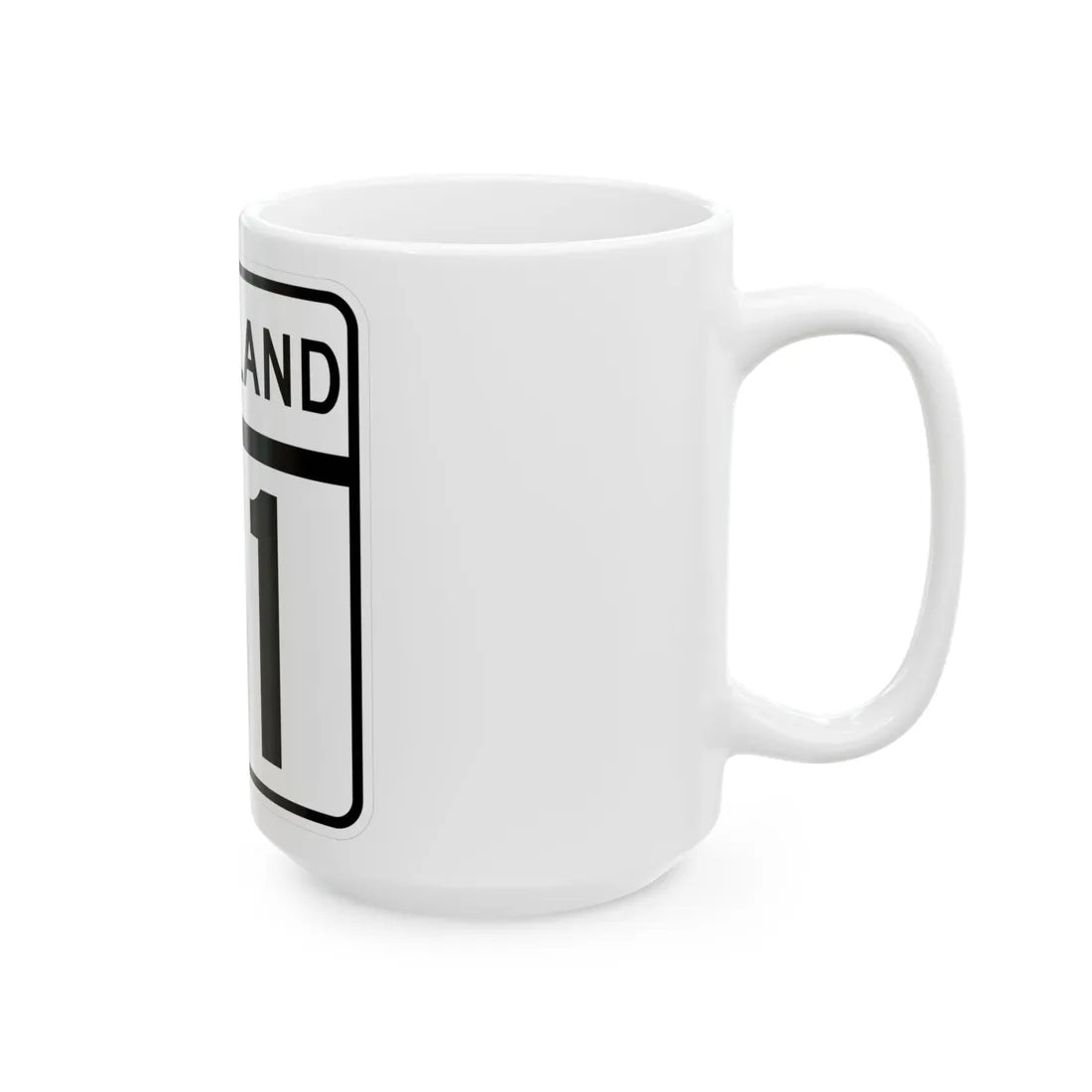 MD Route 81 (Maryland) (Road Sign) White Coffee Mug - Go Mug Yourself