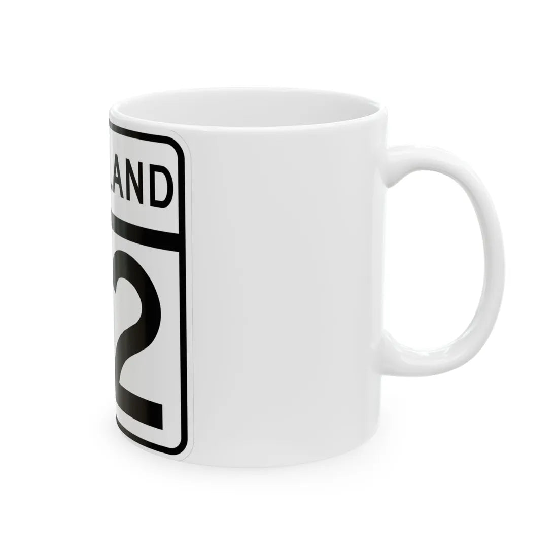 MD Route 82 (Maryland) (Road Sign) White Coffee Mug - Go Mug Yourself