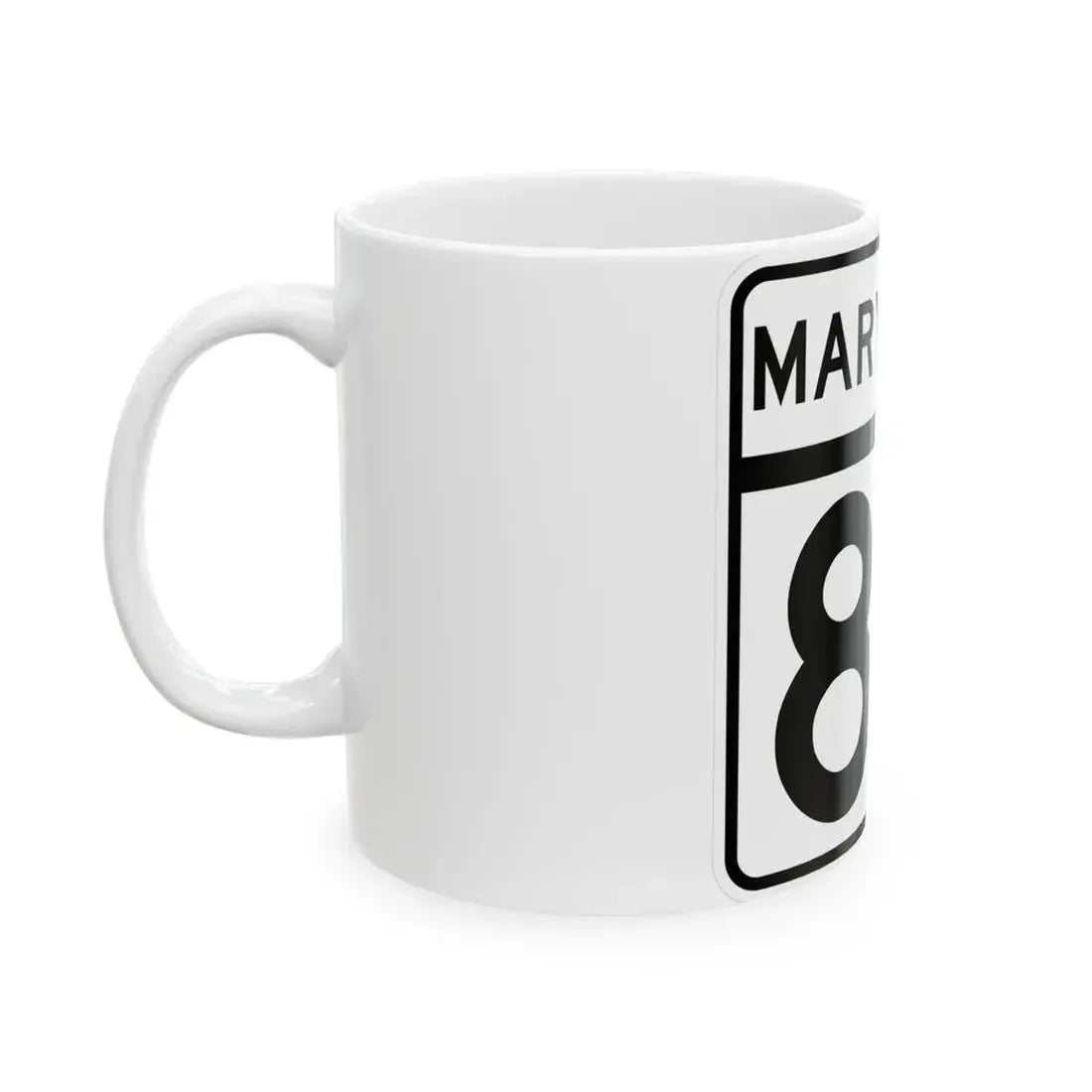 MD Route 85 (Maryland) (Road Sign) White Coffee Mug - Go Mug Yourself