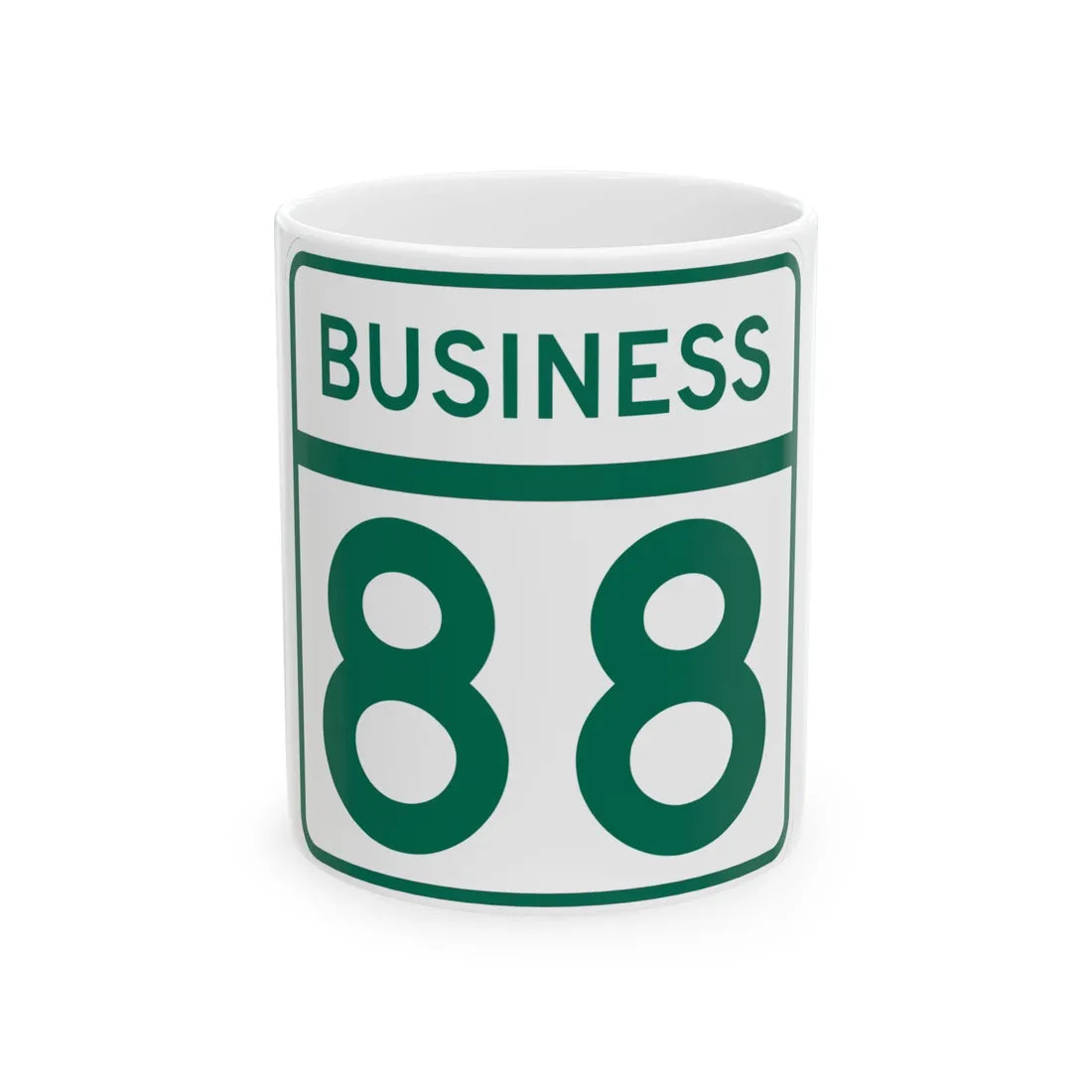 MD Route 88 Business (Maryland) (Road Sign) White Coffee Mug 11oz - Go Mug Yourself