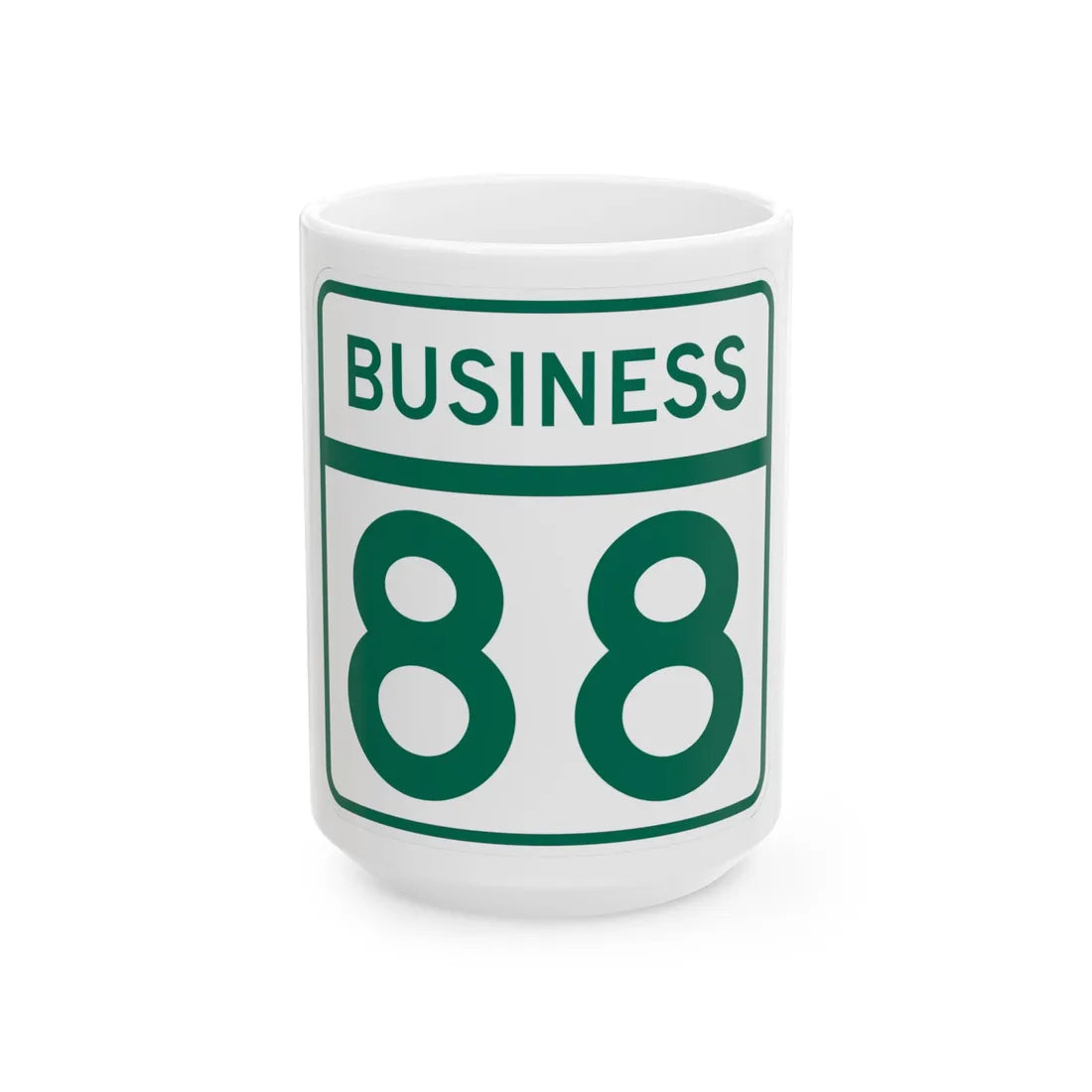 MD Route 88 Business (Maryland) (Road Sign) White Coffee Mug 15oz - Go Mug Yourself