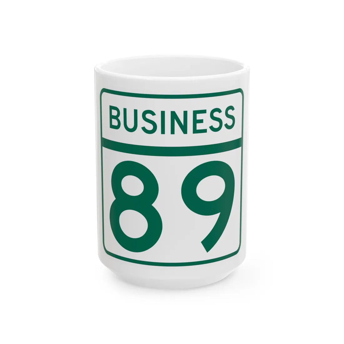 MD Route 89 Business (Maryland) (Road Sign) White Coffee Mug 15oz - Go Mug Yourself