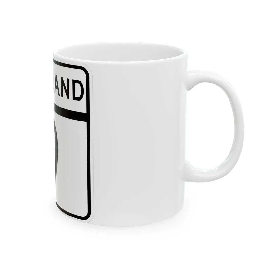 MD Route 9 (Maryland) (Road Sign) White Coffee Mug - Go Mug Yourself