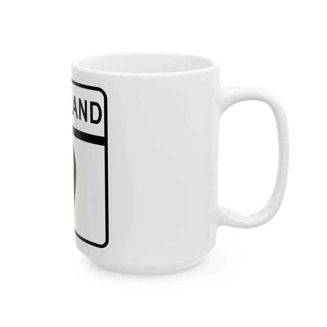 MD Route 9 (Maryland) (Road Sign) White Coffee Mug - Go Mug Yourself