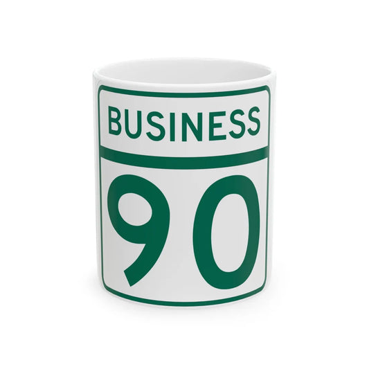 MD Route 90 Business (Maryland) (Road Sign) White Coffee Mug 11oz - Go Mug Yourself