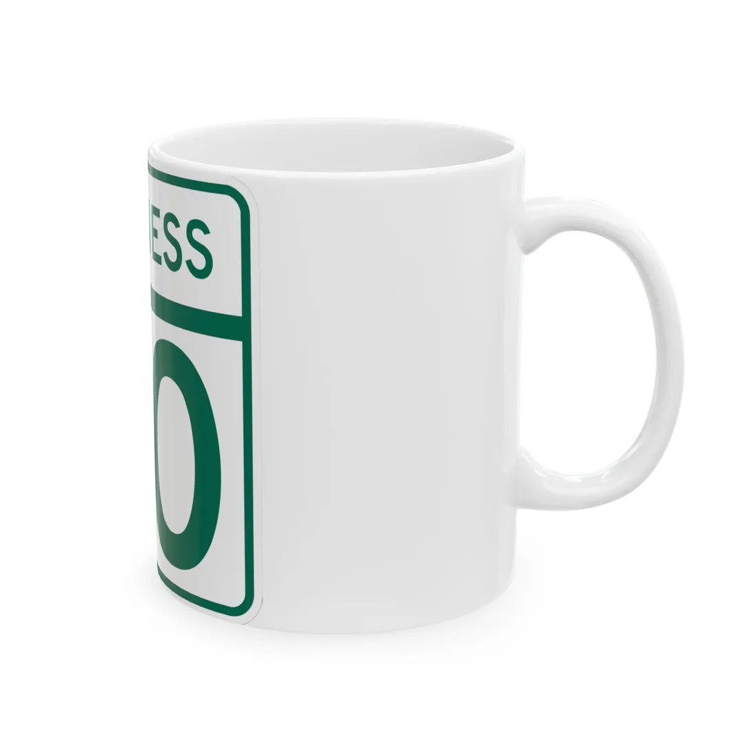 MD Route 90 Business (Maryland) (Road Sign) White Coffee Mug - Go Mug Yourself